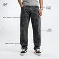 GRAY BAGGY JEANS